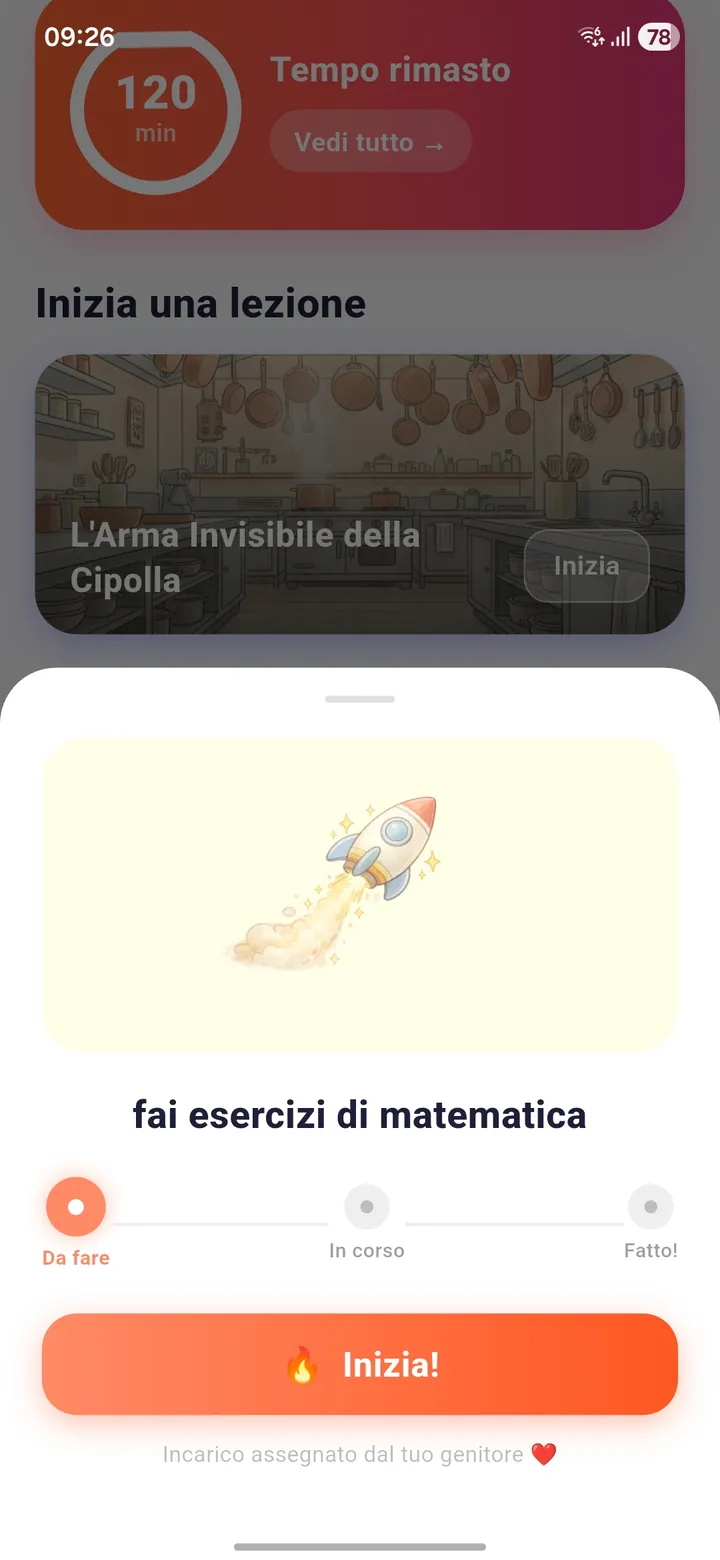 Nami Kids: un incarico assegnato dal genitore, da fare, in corso o fatto